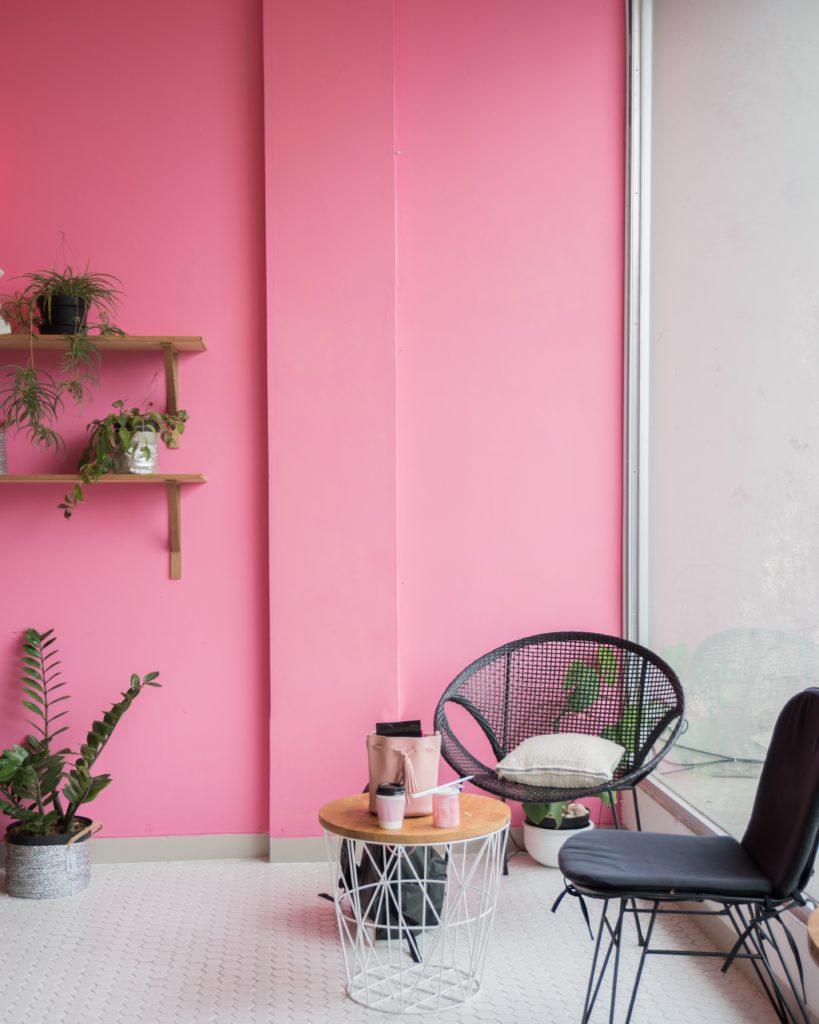 Pink wall